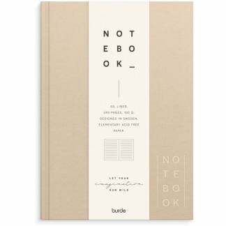 Notesbog, Mayland Deluxe, A5, beige, 148 x210mm, 100g/m2, FSC Mix Credit