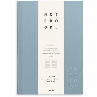 Notesbog, Mayland Deluxe, A5, bl&aring;, 148 x210mm, 100g/m2, FSC Mix Credit