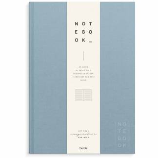 Notesbog, Mayland Deluxe, A4, bl&aring;, 210 x297mm, 100g/m2, FSC Mix Credit