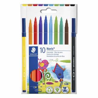 Tusser, Staedtler Noris,  326, Kugle assorteret, 326 C10, karton a 10 stk