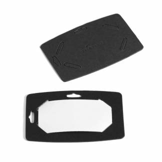 Kongresm&aelig;rker, Durable, 40x75 Genbrugspap, sort pakke a 20 stk