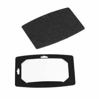Kongresm&aelig;rker, Durable, 54x90 Genbrugspap, sort pakke a 20 stk