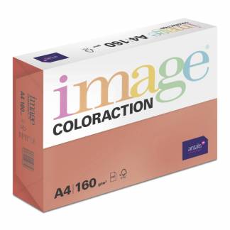 Image, Coloraction, Chile/Deep Red Kopipapir, tr&aelig;fri ECF, 160g/m2, 210mm x 297mm, A4, Smal bane, pakke a 250 ark FSC Mix Credit