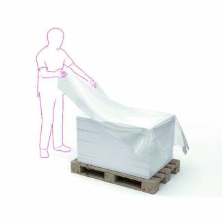 Topark, 30 &micro;m, Rulle, 1300 mm x 340.00 m perforeret for hver 1700 mm, LD-PE, sort rulle a 200 stk