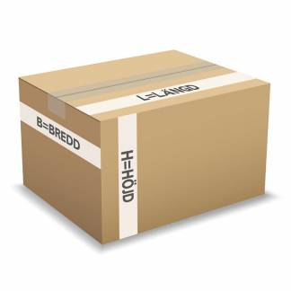 B&oslash;lgepapkasse, Master'in Access indre dim: 186 x 186 x 74 mm, 1-lags B-flute, 3.000 mm, FEFCO 0201, Testliner brun, bundt a 25 stk, palle 3250 stk FSC Mix 70\%