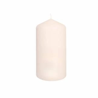 Bloklys, udvendig diameter: 60 mm, Voks hvid, 55h, Champagne, pakke a 12 stk