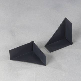 Kant og Hj&oslash;rnebeskyttelse, 3D-hj&oslash;rne 2.000 mm, 70 x 28 mm, l&aelig;ngde: 70 mm polyethylen, sort, karton a 1000 stk palle a 20 kartoner