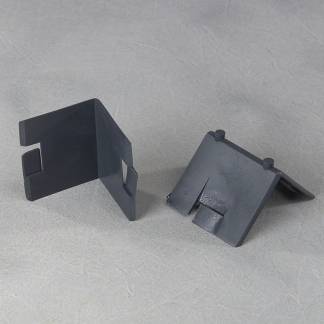 Kant og Hj&oslash;rnebeskyttelse, 3D-hj&oslash;rne 2.000 mm, 50 x 50 mm, l&aelig;ngde: 60 mm polyethylen, sort, karton a 1000 stk palle a 20 kartoner