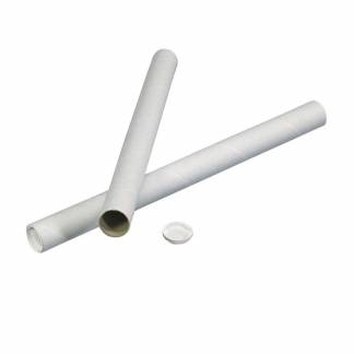 Papr&oslash;r, indvendig diameter 47.0 mm l&aelig;ngde: 550 mm, v&aelig;gtykkelse: 1.500 mm tr&aelig;fibre, hvid, hvidt plastl&aring;g v&aelig;gt: 0.125 kg, pakke a 29 stk palle a 40 kassees palle a 1160 enheder &nbsp;