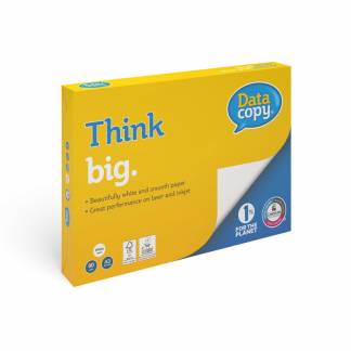 Data Copy, premium paper, white Kopipapir, tr&aelig;fri ECF, 80g/m2, 420mm x 297mm, A3, Bred bane, pakke a 500 ark FSC Mix Credit