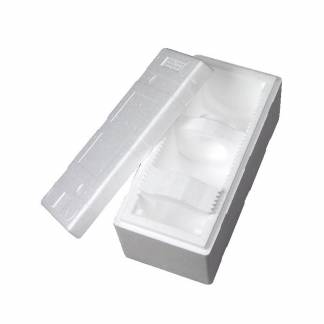 EPS skum, 365 x 130 x 120 mm PS, hvid, pakke a 28 enheder palle a 4 pakker, pakke med 112 stk