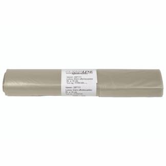 Affaldss&aelig;kke, 53 &micro;m, 1000 x 1000 mm LD-PE, transparent, kapacitet 150.000l rulle a 10 poser