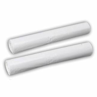 Affaldss&aelig;kke, 53 &micro;m, 700 x 1100 mm LD-PE, hvid, kapacitet 100.000l rulle a 10 poser