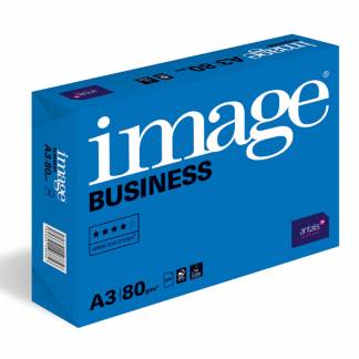 Image, Business, hvid, Kopipapir tr&aelig;fri ECF, 80g/m2, 420mm x 297mm, A3 Bred bane, pakke a 500 ark 70% PEFC Certified