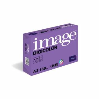 Image, Digicolor, hvid, Kopipapir tr&aelig;fri ECF, 160g/m2, 420mm x 297mm, A3 Bred bane, pakke a 250 ark, FSC Mix 70% EU-milj&oslash;m&aelig;rke