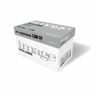 Image, Volume, hvid, Kopipapir tr&aelig;fri ECF, 80g/m2, 210mm x 297mm, A4 Smal bane, pakke a 500 ark 70 \% PEFC Certified EU-milj&oslash;m&aelig;rke