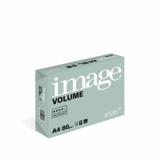 Image, Volume, hvid, Kopipapir tr&aelig;fri ECF, 80g/m2, 210mm x 297mm, A4 Smal bane, pakke a 500 ark 70% PEFC Certified EU-milj&oslash;m&aelig;rke