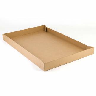 Container, Master'in Performance indre dim: 1200 x 800 x 100 mm, 1-lags B-flute, 3.000 mm, FEFCO 0451 Kraftliner, brun, Overdel/Underdel bundt a 10 stk, palle a 100 stk FSC Mix Credit