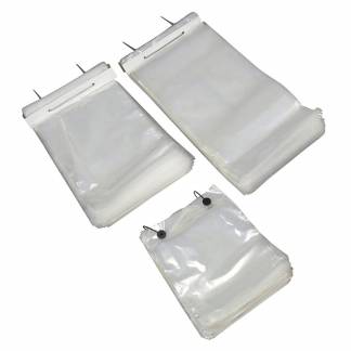 Plastikpose, 35 &micro;m, 240 x 500 mm, LD-PE klar, karton a 1000 stk F&oslash;devaregodkendt