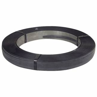 Strapb&aring;nd, St&aring;l, Enkelt spolet, 16.00 x 0.500 mm x 800.00 m kernediameter: 406 mm brudstyrke Modstandsdygtig over for 660 k sort, rullev&aelig;gt: 50.00 kg palle a 12 ruller, palle a 12 ruller