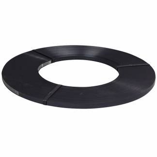Strapb&aring;nd, St&aring;l, Enkelt spolet, 13.00 x 0.500 mm x 380.00 m kernediameter: 300 mm brudstyrke modstandsdygtig over for 500 k sort, rullev&aelig;gt: 21.00 kg palle a 32 ruller, palle a 32 ruller