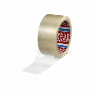 Pakketape, TESA 4280, 48 mm x 66.00 m 25 &micro;m, kernediameter: 76 mm, h&aring;ndrulle pp, hot melt, St&oslash;jende, transparent kasse a 36 ruller