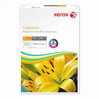 Xerox, Colotech+, white, Kopipapir tr&aelig;fri ECF, 100g/m2, 210mm x 297mm, A4 Smal bane, pakke a 500 ark, FSC Mix 70% 003R99004