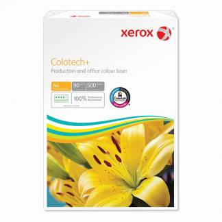Xerox, Colotech+, white, Kopipapir tr&aelig;fri ECF, 90g/m2, 210mm x 297mm, A4 Smal bane, pakke a 500 ark, FSC Mix 70\% 003R99000