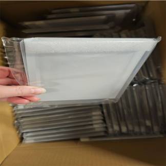 Magnetlomme, Mag View Magnetsystem A6 &aring;ben top 1cm dyb, hvid pakke a 50 stk