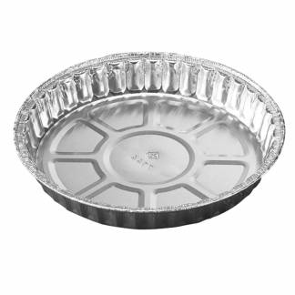 Foliebakke, Plus Pack, Rund 450 ml, &Oslash; 166, h&oslash;jde 22 aluminium, aluminium, pakke a 125 stk 1-Compartments