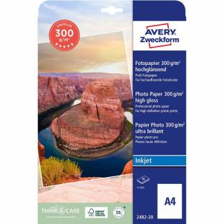 A4 Avery fotopapir glossy 300g inkjet (15)