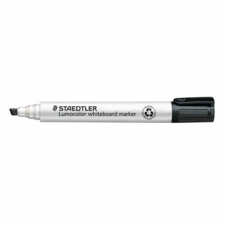 Whiteboardmarker, Staedtler Lumocolor 351 B-9, 2-5MM, Skr&aring; spids, sort non-permanent