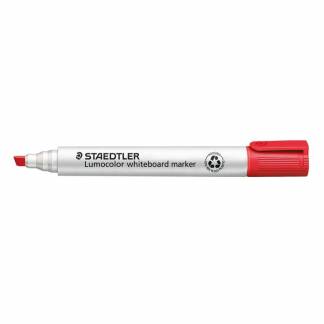 Whiteboardmarker, Staedtler Lumocolor 351 B-2, 2-5MM, Skr&aring; spids, r&oslash;d non-permanent