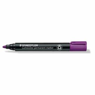Marker, Staedtler Lumocolor, 352-6, 2MM Rund spids, voilet, permanent