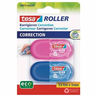 Afd&aelig;kningstape, TESA ecoLogo, 5mmx6.00m pakke a 5 stk