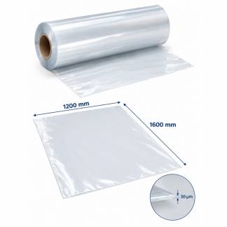 Topark, 30 &micro;m, Rulle, 1200 mm x 400.00 m Forudsk&aring;ret for hver 1600 mm, LD-PE transparent, rulle a 250 stk