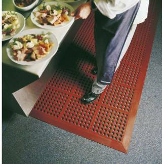 Arbejdspladsm&aring;tte, Matting Yoga Tuff, 910x910x15mm, sort