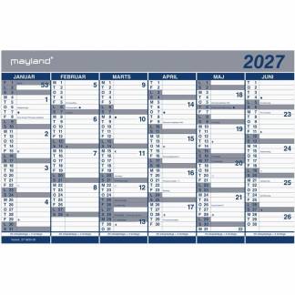 Kalender, Mayland &aring;r: 2027, hvid,, FSC Mix Credit
