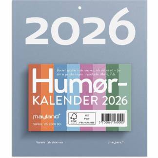 Kalender, Mayland, AFRIVNING, 101x66mm hvid, 1 stk,, FSC Mix Credit