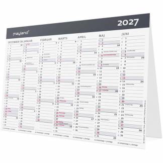 Bordkalender, Mayland, MODERNE, 209 x147mm &aring;r: 2027, Flerfarvet,, FSC Mix Credit