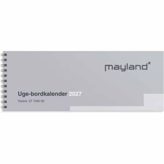 Bordkalender, Mayland, 257x97mm &aring;r: 2027, Flerfarvet,, FSC Mix Credit