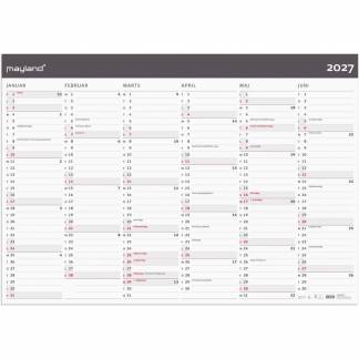V&aelig;gkalender, Mayland k&aelig;mpe, MODERNE, 72 x740mm &aring;r: 2027, Flerfarvet,