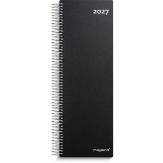 Dagskalender, Mayland, 125x327mm &aring;r: 2027, sort,, FSC Mix Credit