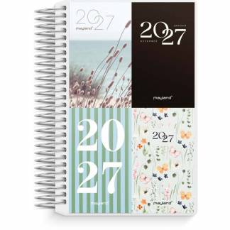 Dagskalender, Mayland, Mini, 103x130mm &aring;r: 2027, Flerfarvet,, FSC Mix Credit