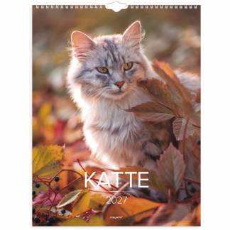 V&aelig;gkalender, Mayland Photo, Kat, 295 x394mm &aring;r: 2027, Flerfarvet,, FSC Mix Credit