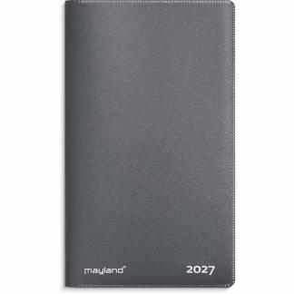 M&aring;nedskalender, Mayland Index, Mini, 84 x138mm &aring;r: 2027, Gr&aring;,, FSC Mix Credit