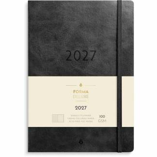 Ugekalender, Mayland Forma Deluxe, 150 x210mm &aring;r: 2027, sort,