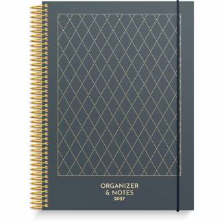 Ugekalender, Mayland, Organizer & Notes 170x216mm &aring;r: 2027, Dark blue,, FSC Mix Credit