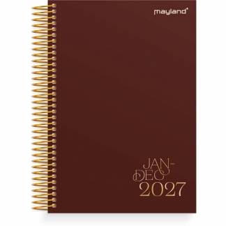 Timekalender, Mayland Classic, 190x242mm &aring;r: 2027, Bordeaux,, FSC Mix Credit