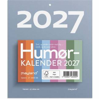 V&aelig;gkalender, Mayland Tear-off, 133x156mm &aring;r: 2027, Flerfarvet,, FSC Mix Credit